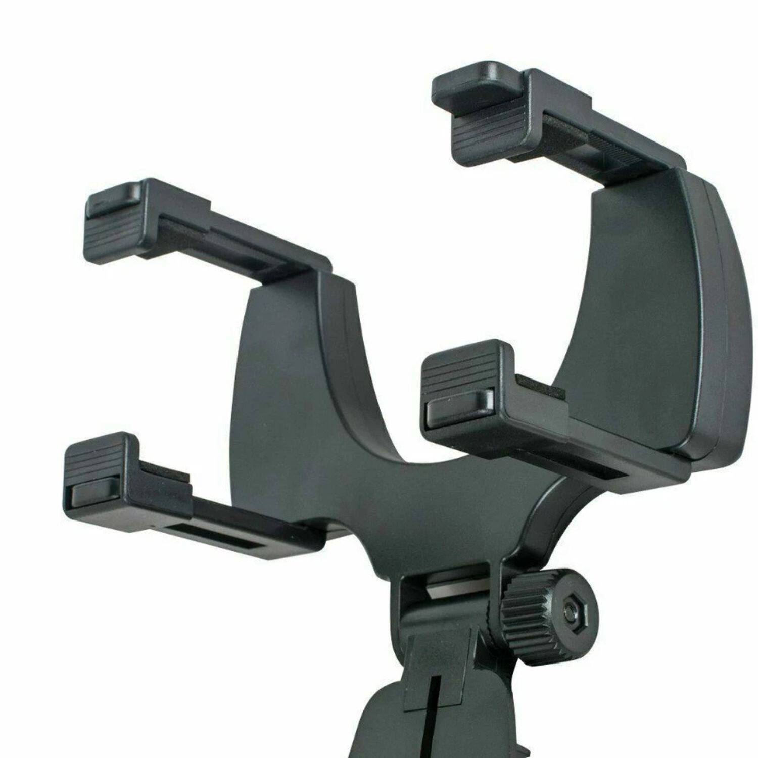 Angle. Home Collection - Universal Rearview Mirror Mount Car Phone Holder – Adjustable Stand Cradle for Cell Phone & GPS - Black.