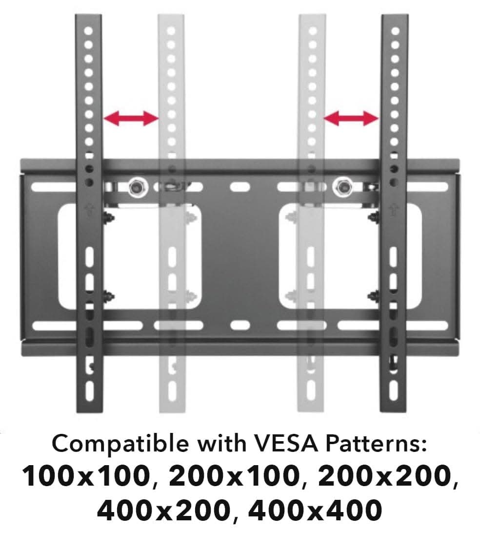 Compatible with VESA Patterns: 100x100, 200x100, 200x200, 400x200, 400x400