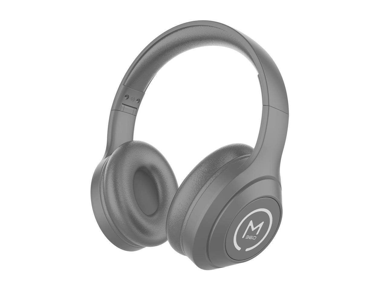 Alt View 5. Morpheus 360 - Morpheus 360 Comfort Plus Wireless Headphones - Bluetooth with Mic, 10H Playtime (Grey) - Blue.