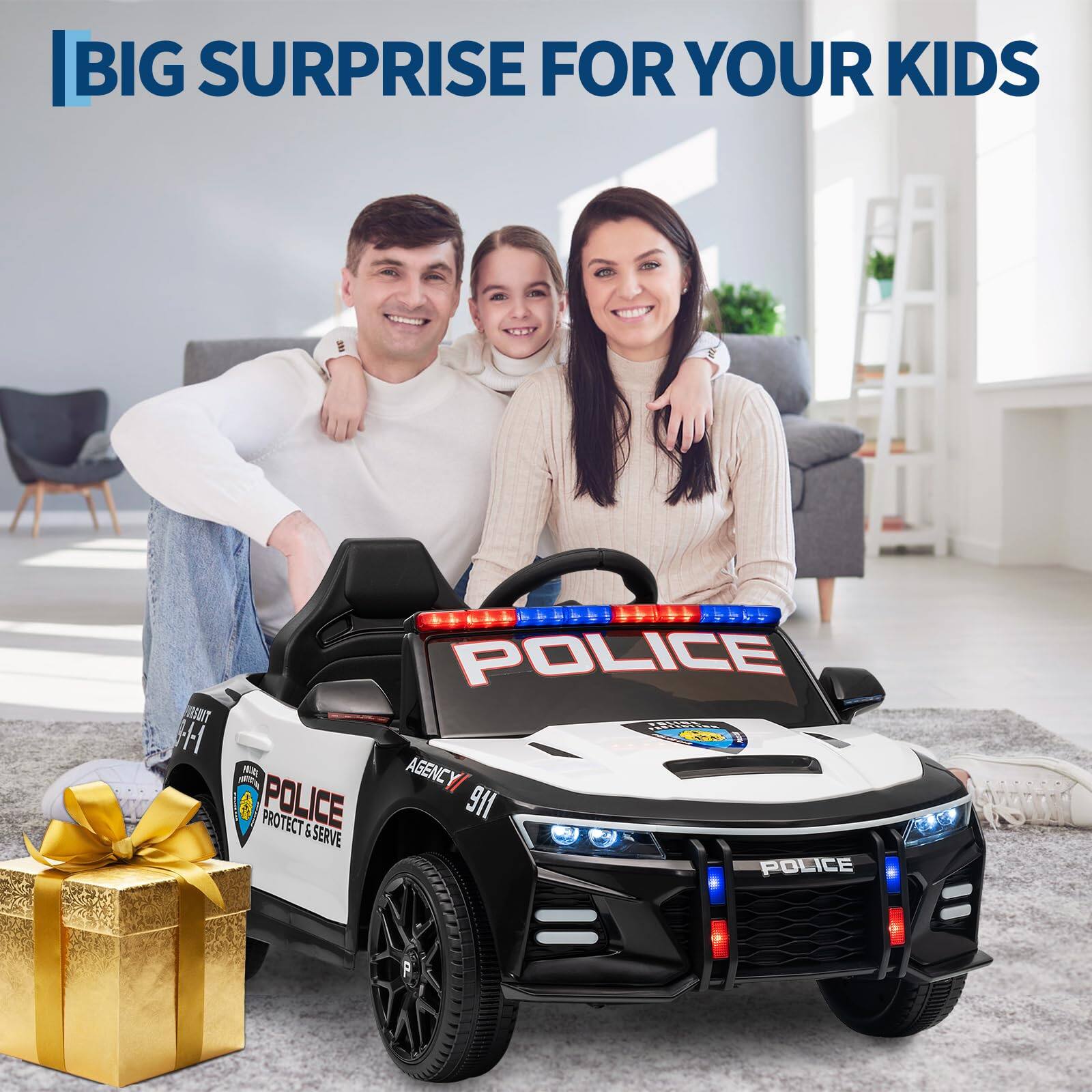 BIG SURPRISE FOR YOUR KIDS

POLICE
AGENCY
911
PROTECT & SERVE