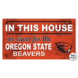 Jardine - Oregon State Beavers 11'' x 20'' Indoor/Outdoor In This House Sign - Orange