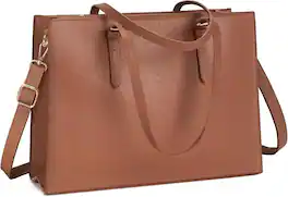 Vulpecula Spade - Laptop Bag for Women Waterproof Lightweight Leather 15.6 Inch Computer Tote Bag Business Office Briefcase - 763852475067