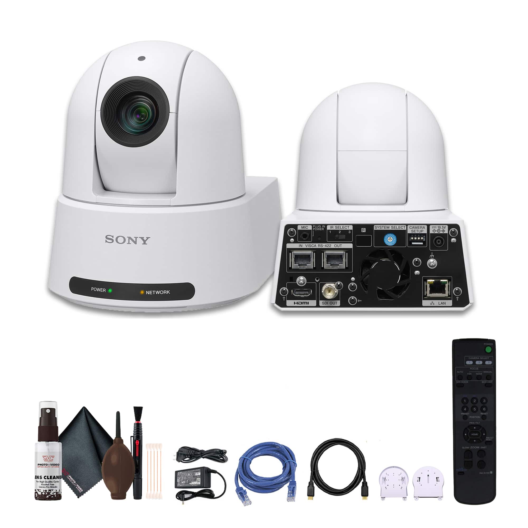 Sony - SRG-A40 4K PTZ Camera with Built-In AI and 30x/40x Clear Image Zoom - White