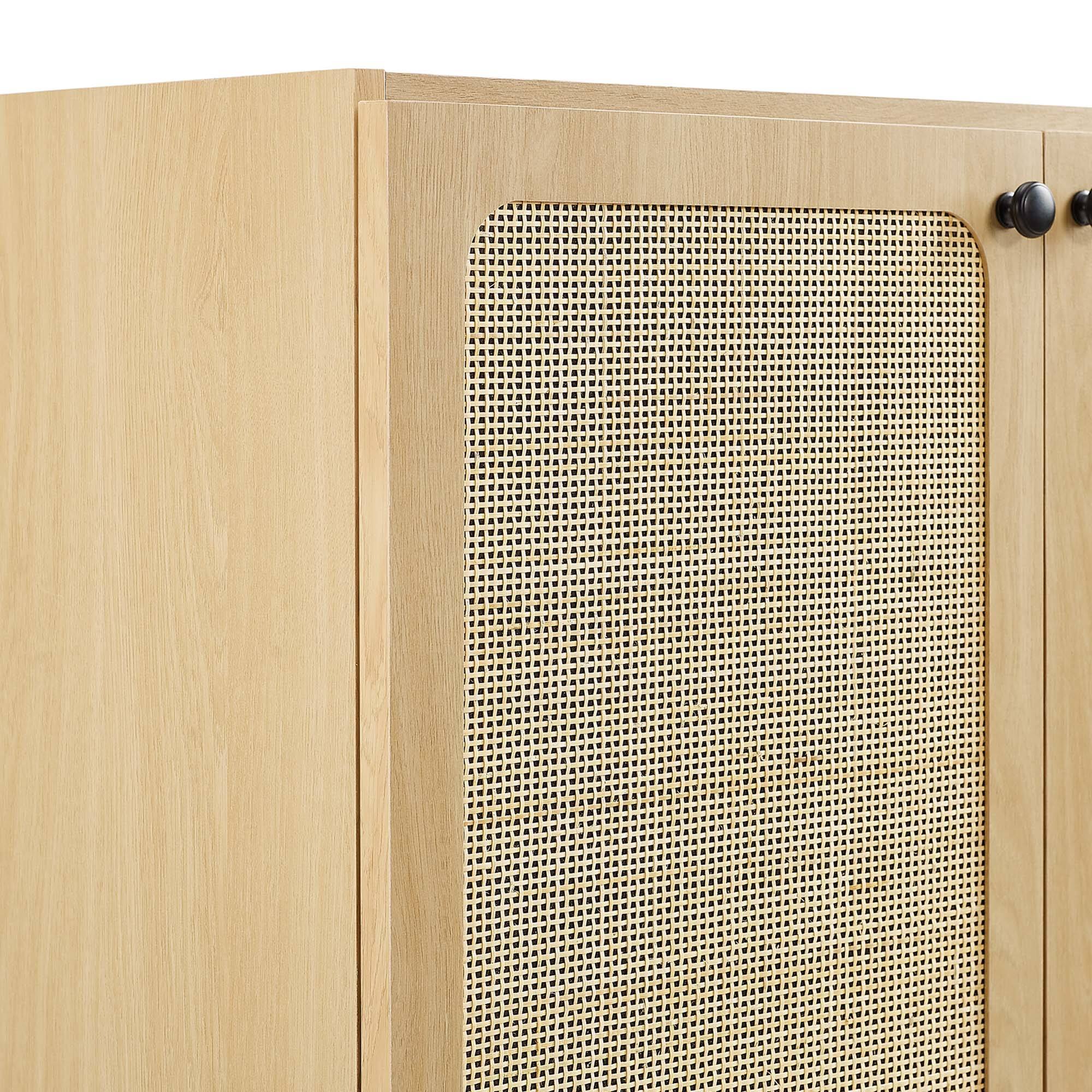 Alt View 6. Modway - Chaucer Bathroom Cabinet Basin Not Included by Modway - Oak.