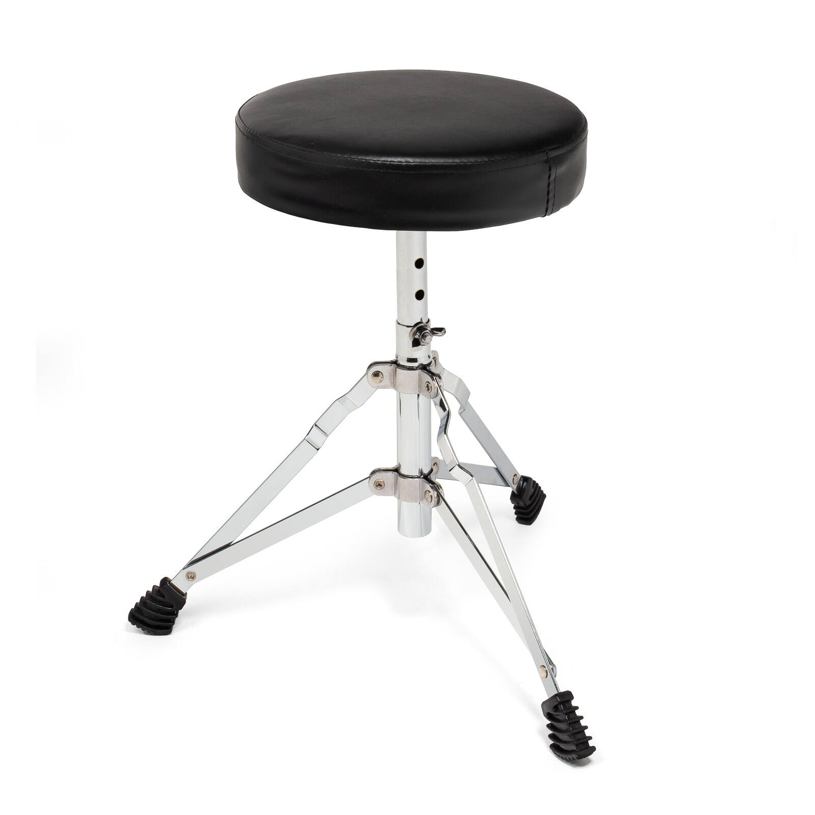 Alt View 6. Ashthorpe - Beginner Drum Kit with Brass Cymbals (Set of 5) - Silver.