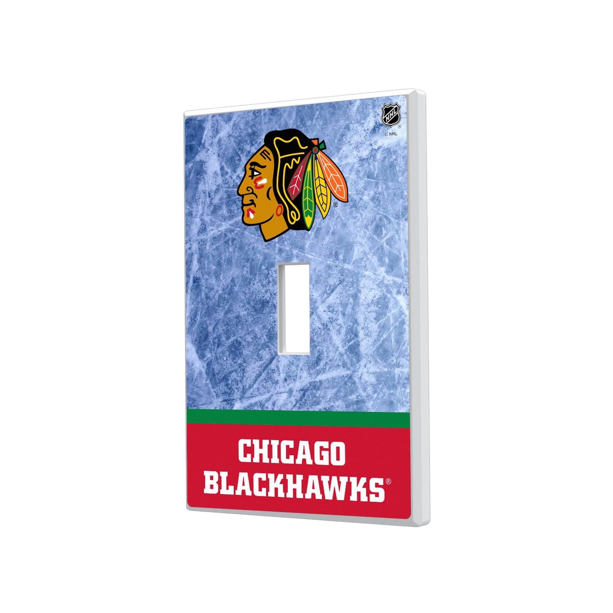 Keyscaper - Chicago Blackhawks Wordmark Single Toggle Lightswitch Plate - Multicolor price history on PriceWatchPro