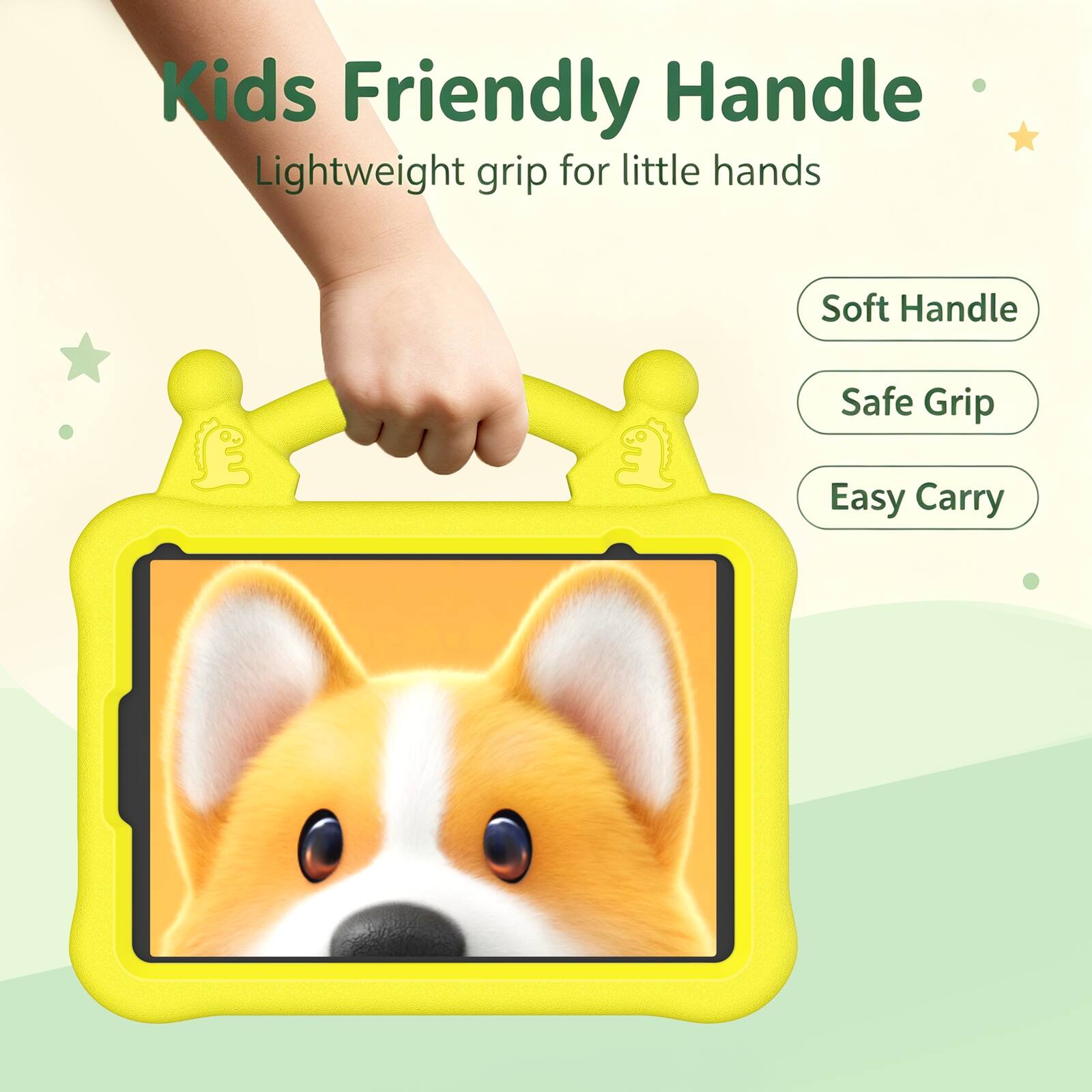 Kids Friendly Handle Lightweight grip for little hands Soft Handle Safe Grip Easy Carry