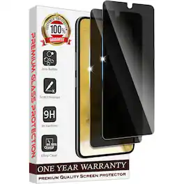 Entronix - Anti-Spy Privacy Screen Protector For Galaxy S25 Plus - 2-Piece Combo - Transparent
