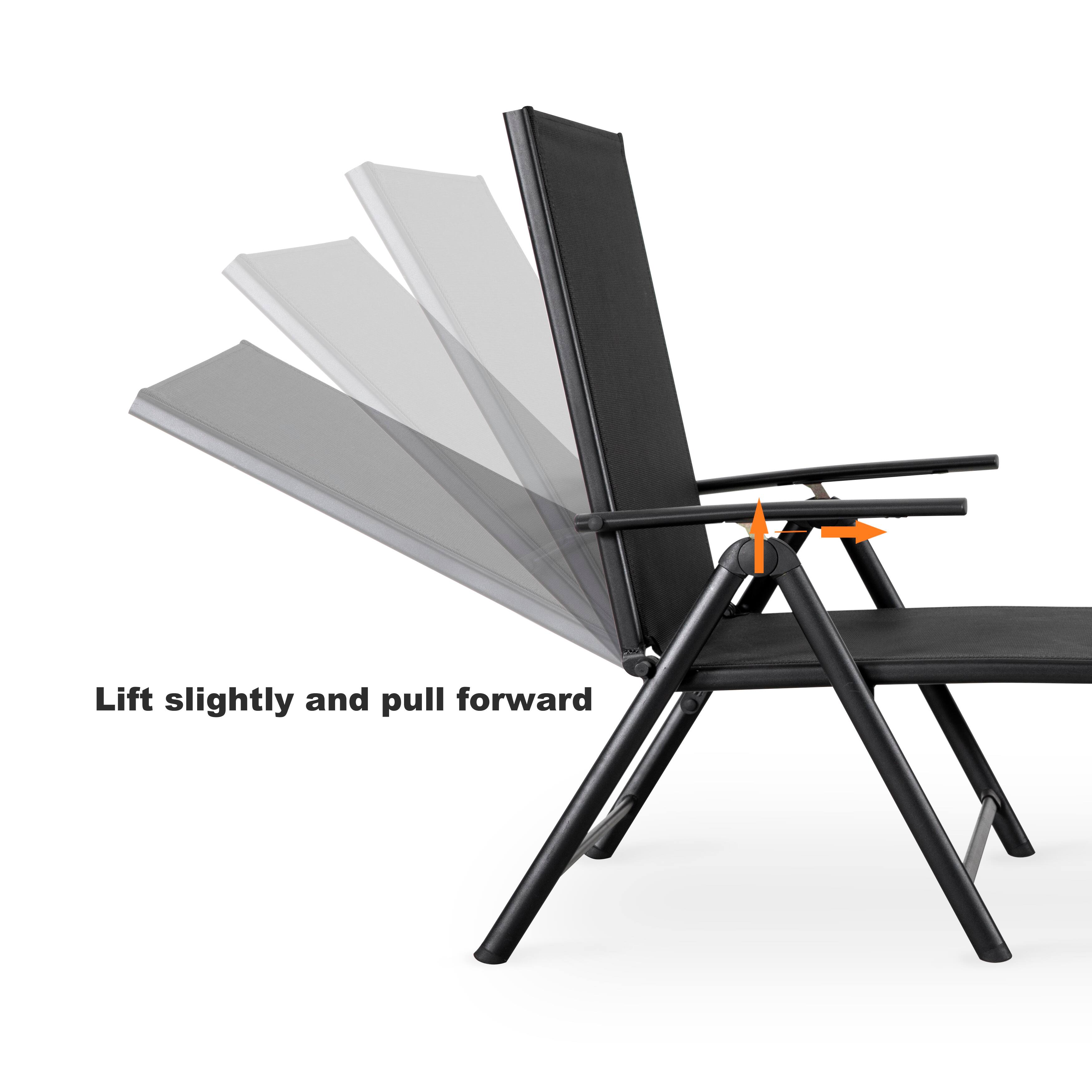 Lift slightly and pull forward