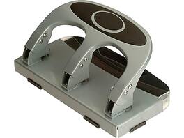 Officemate - Deluxe Desktop 3-Hole Punch, 45 Sheet Capacity - Silver