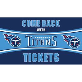 Evergreen Enterprises - Tennessee Titans 28" x 16" Come Back With Tickets Door Mat - Multicolor