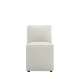 Manhattan Comfort - Anna Square Modern Vegan Leather Dining Chair - Stone Gray