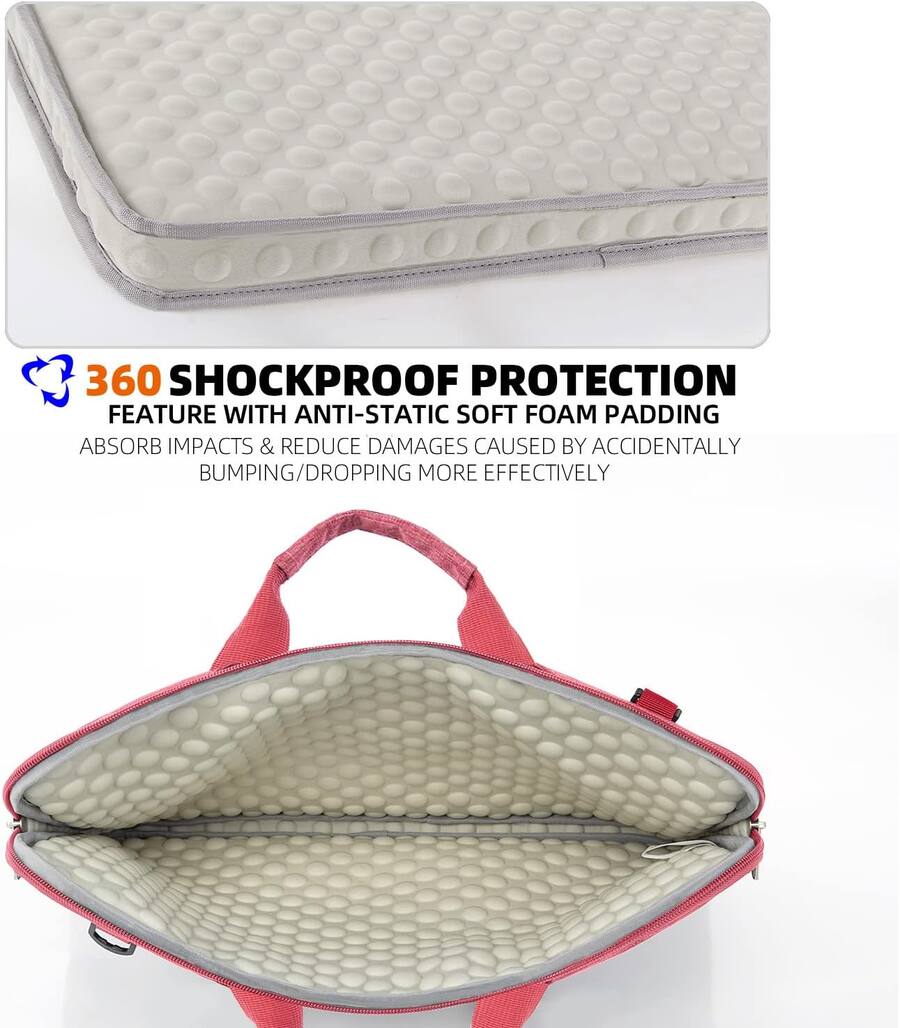 Wikistore Slim 17.3 inch Laptop Sleeve with Shoulder Strap Carrying ...