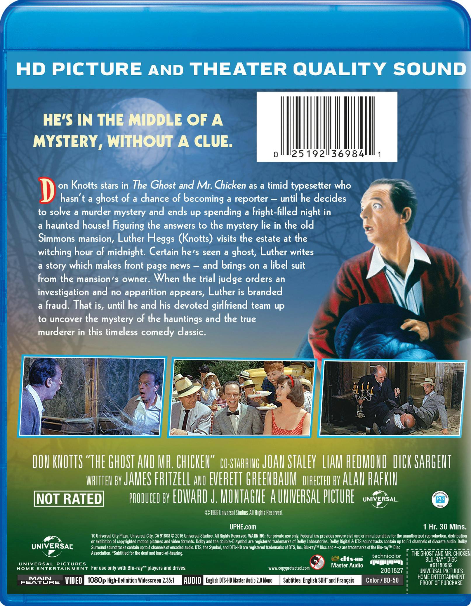 Angle. The Ghost and Mr. Chicken [Blu-ray].