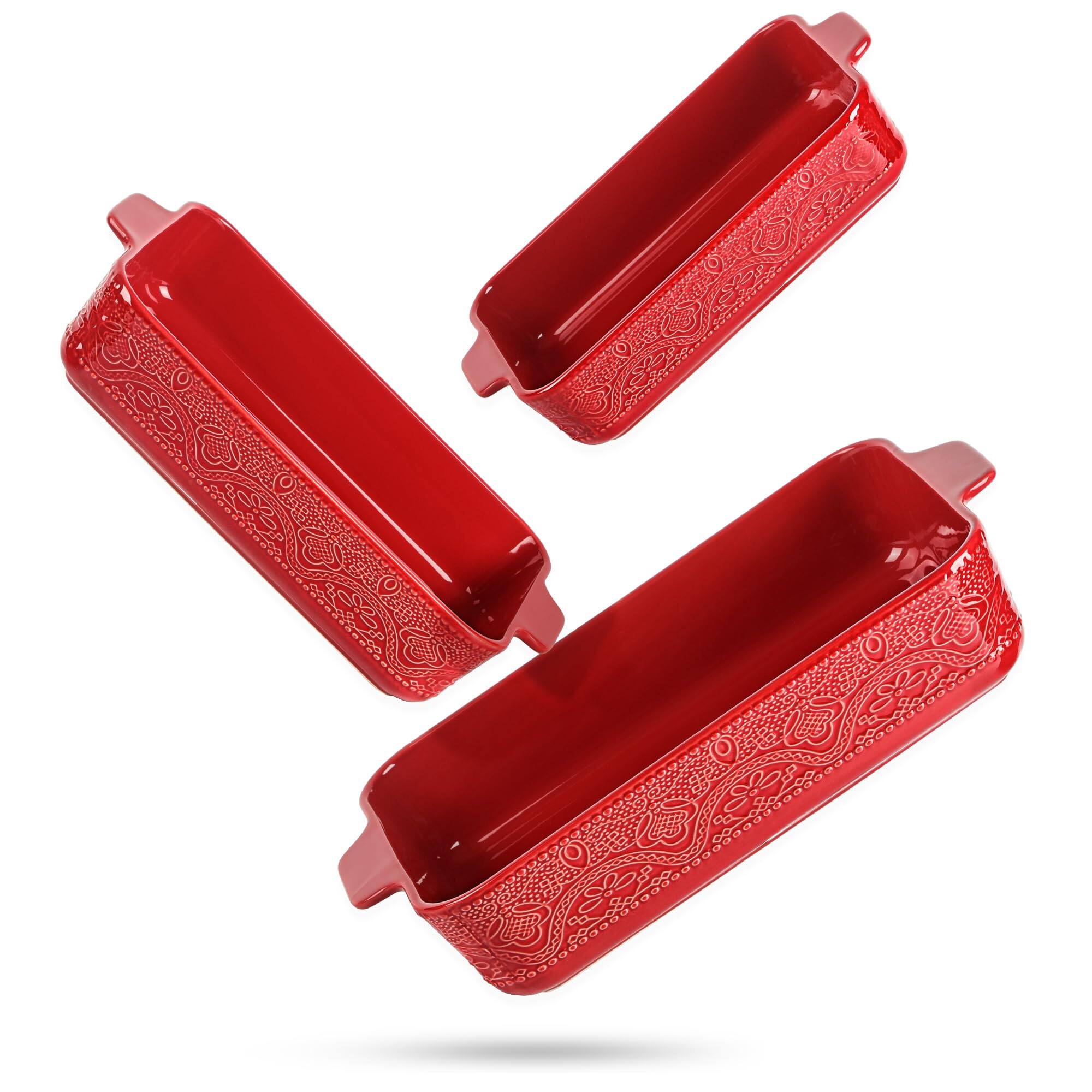 Alt View 6. PARKER SLATER - Ceramic Baking Dish Set Of 3 Casserole Dishes For Oven Ideal Stewing Roasting And Holiday Feasts. The Gift Mother's D....