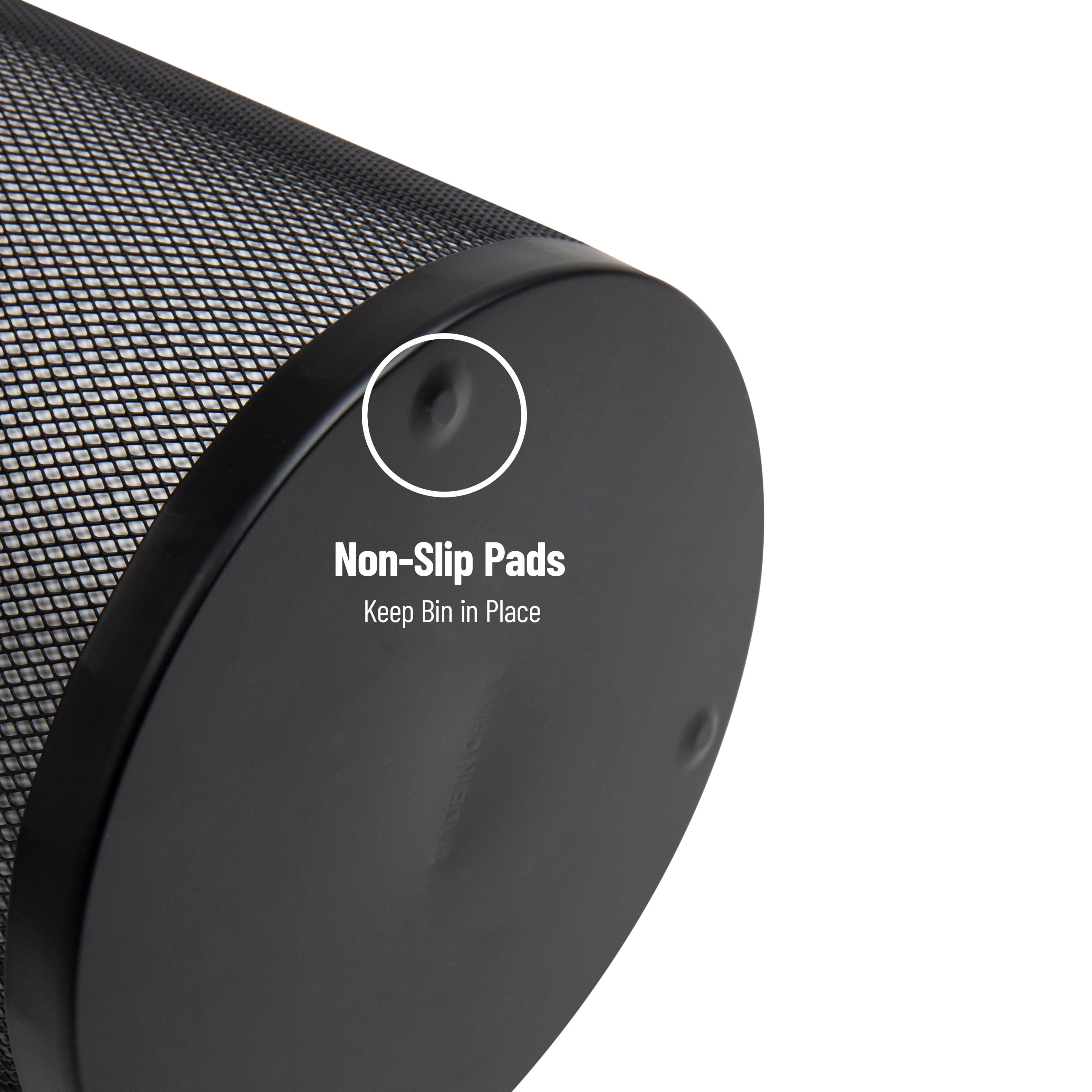 Alt View Zoom 15. Mind Reader - Umbrella Stand, Walking Cane, Wrapping Paper, Entryway, Metal Mesh, 10.25"L x 10.25"W x 19.5"H, Set of 2 - Black.