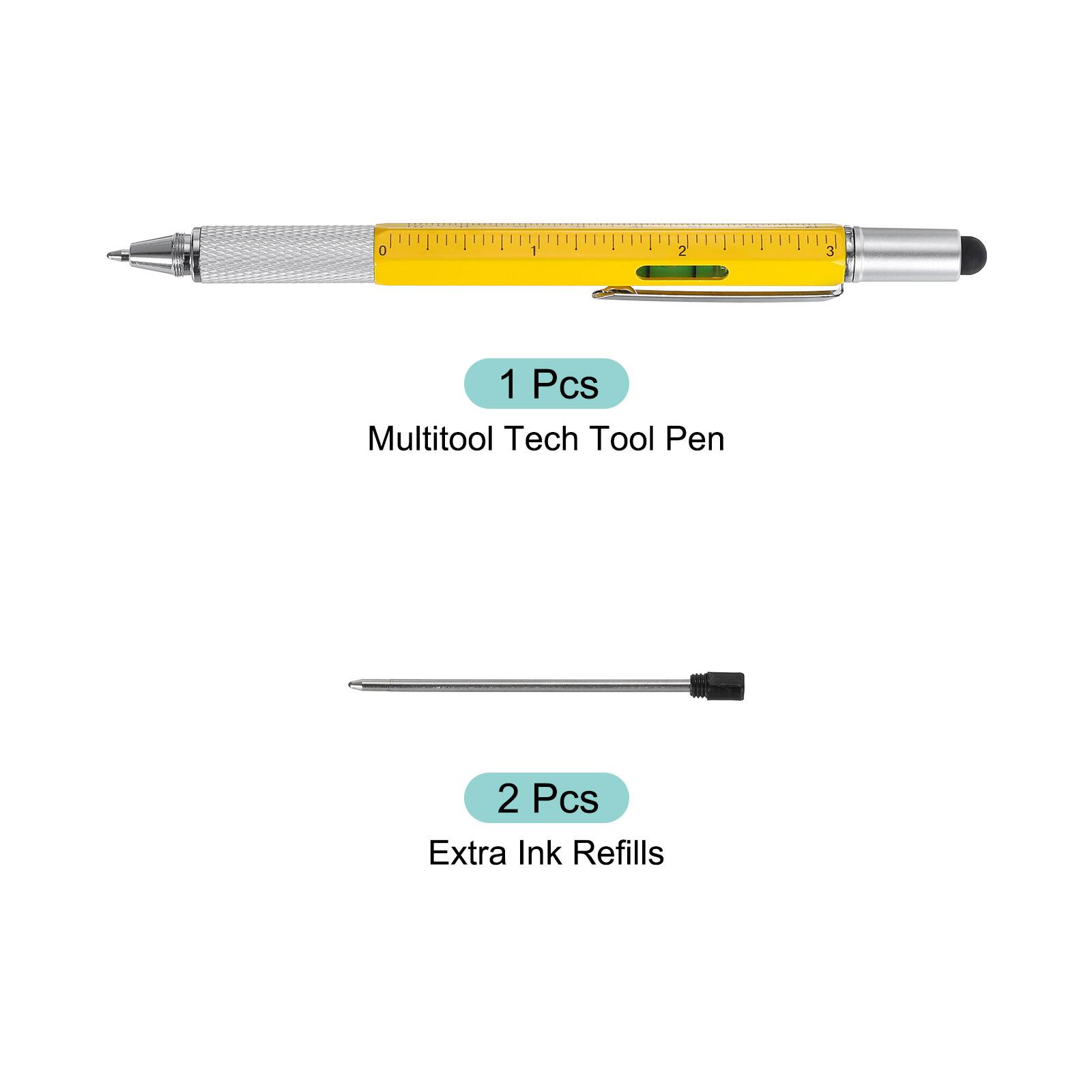 1 Pcs Multitool Tech Tool Pen  
2 Pcs Extra Ink Refills