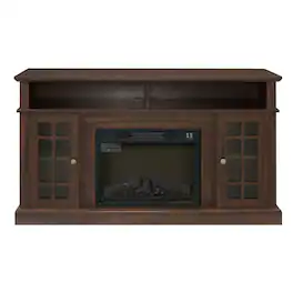 Boyel Living - Classic TV Media Stand Modern Entertainment Console with 23" Fireplace Insert for TV Up to 65" - Espresso