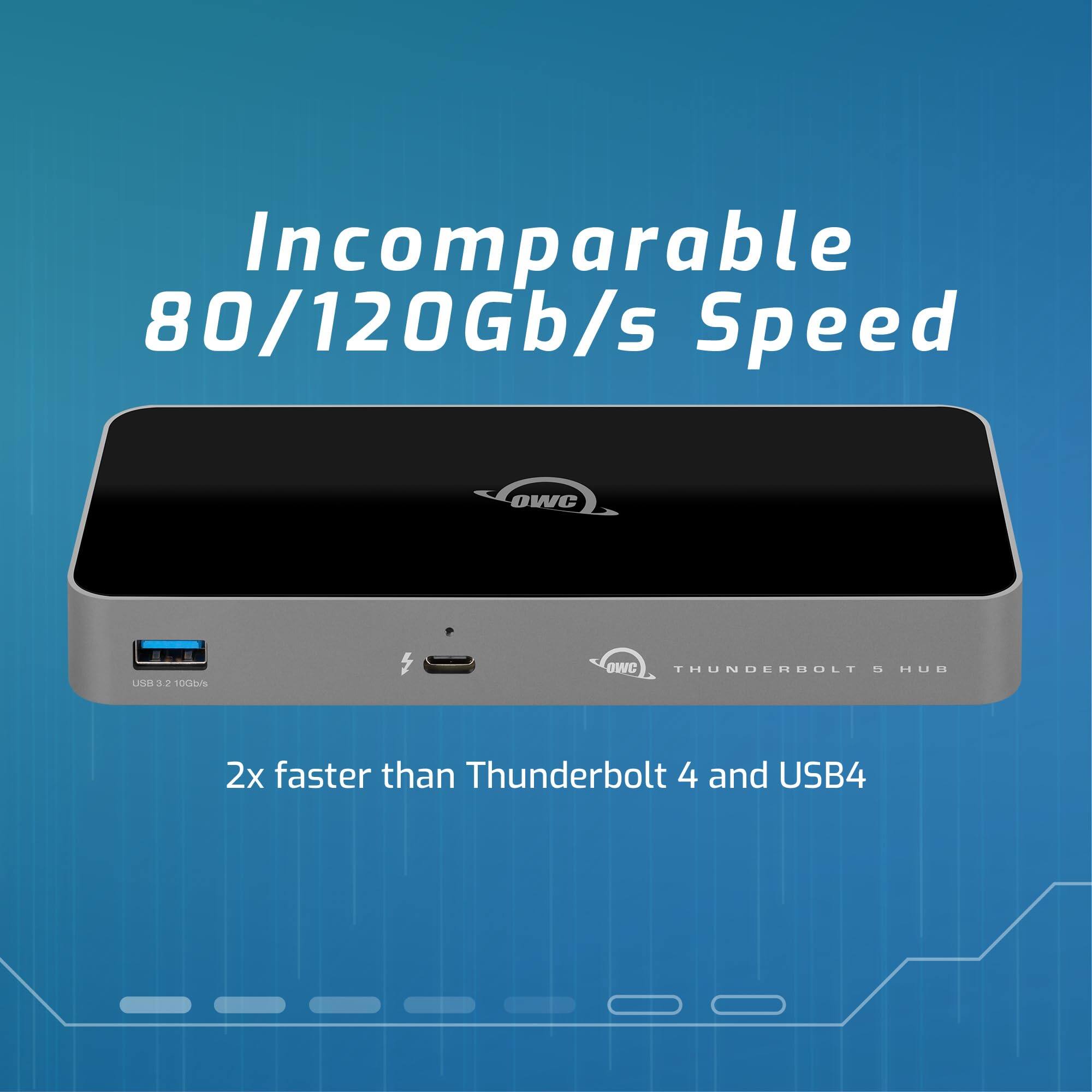 OWC Thunderbolt 5 Hub – 5 Port Expansion for Mac & PC | 80Gb/s