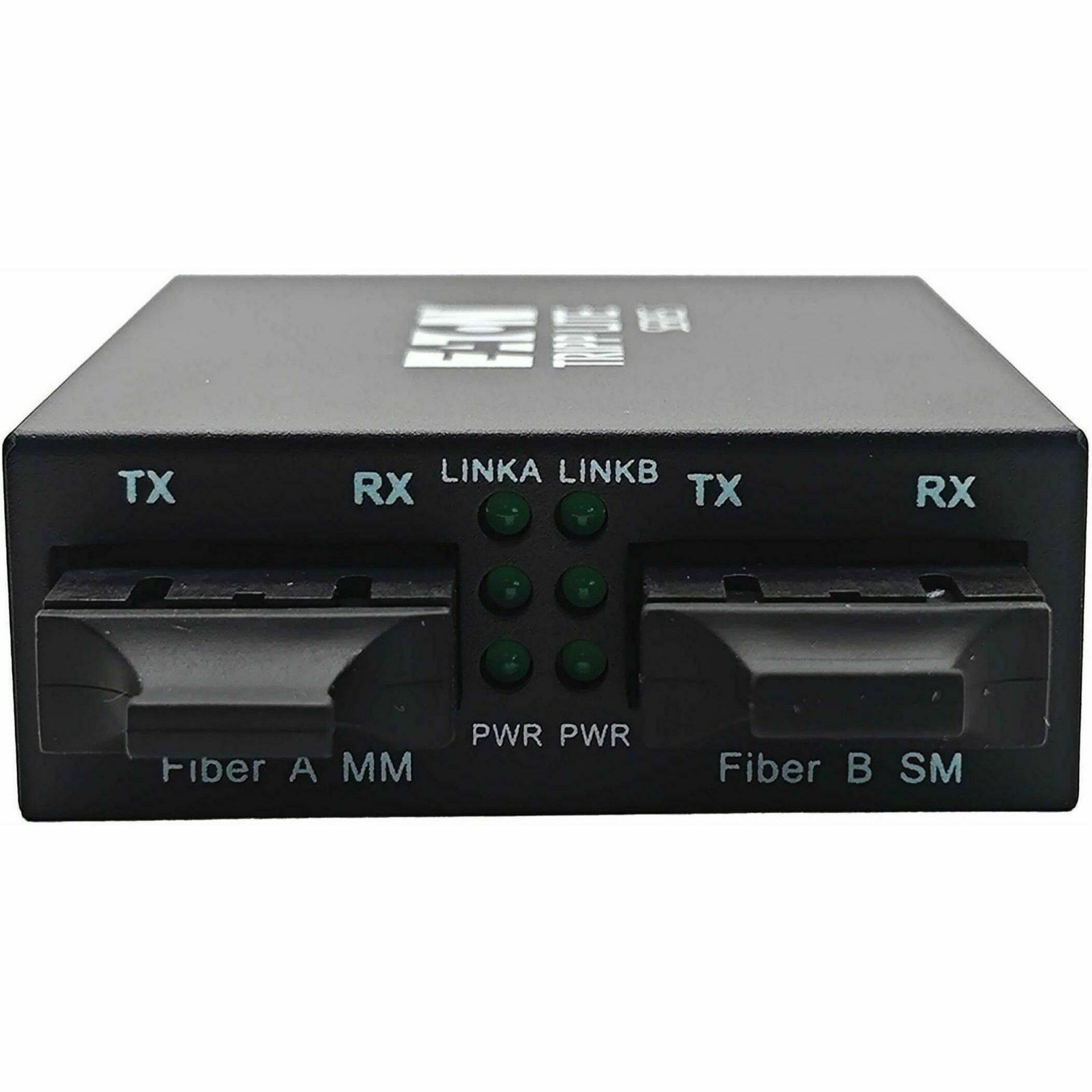 TX RX LINKA LINKB TX RX  
Fiber A MM  
PWR PWR  
Fiber B SM