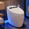 Front. Koligey - Smart Toilet,Bidet with Heated Seat Smart with Bidet Built In,Tankless Toilet with Warm Water - white.