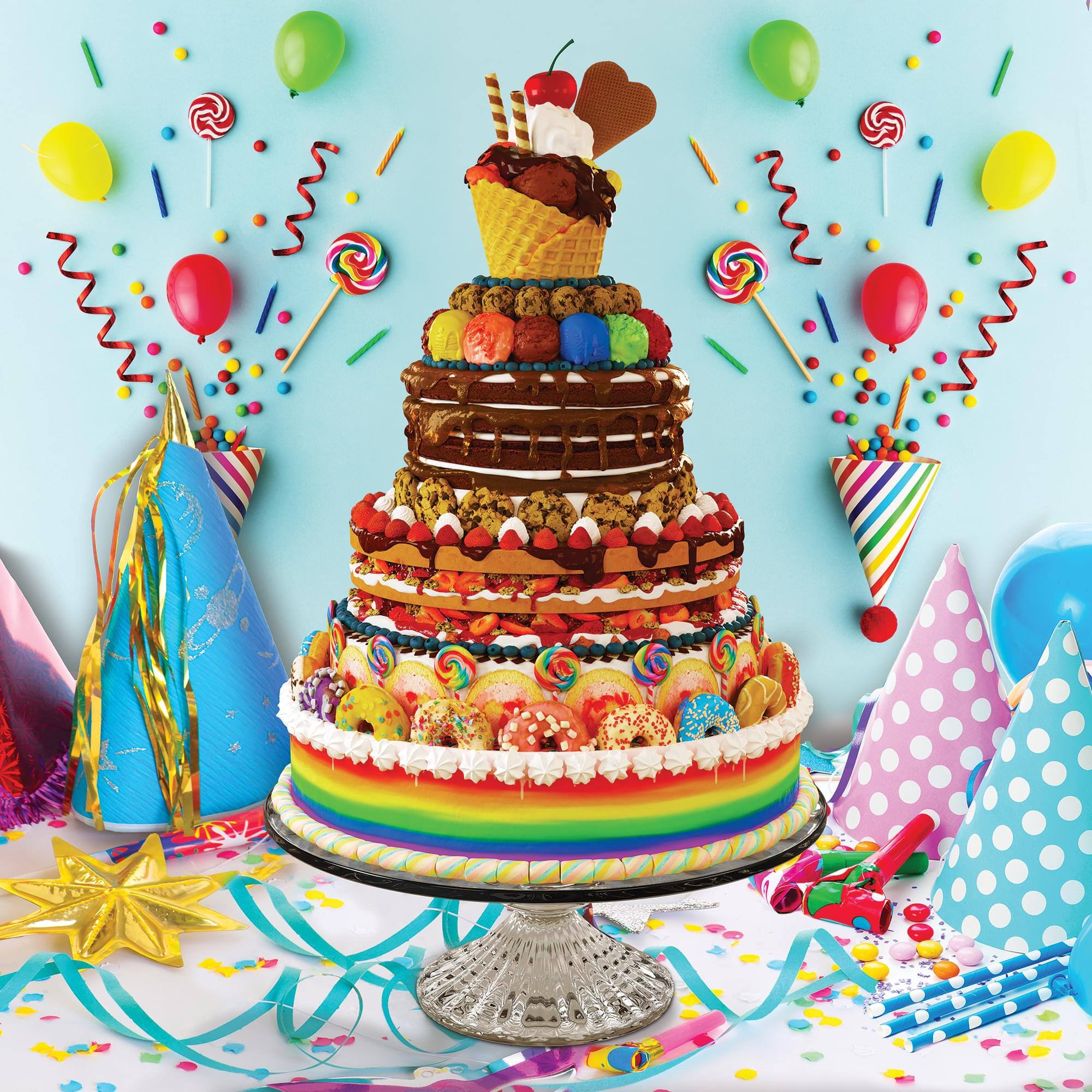 Front. Toynk - The Ultimate Dessert 500-Piece Jigsaw Puzzle - Multi-Color.