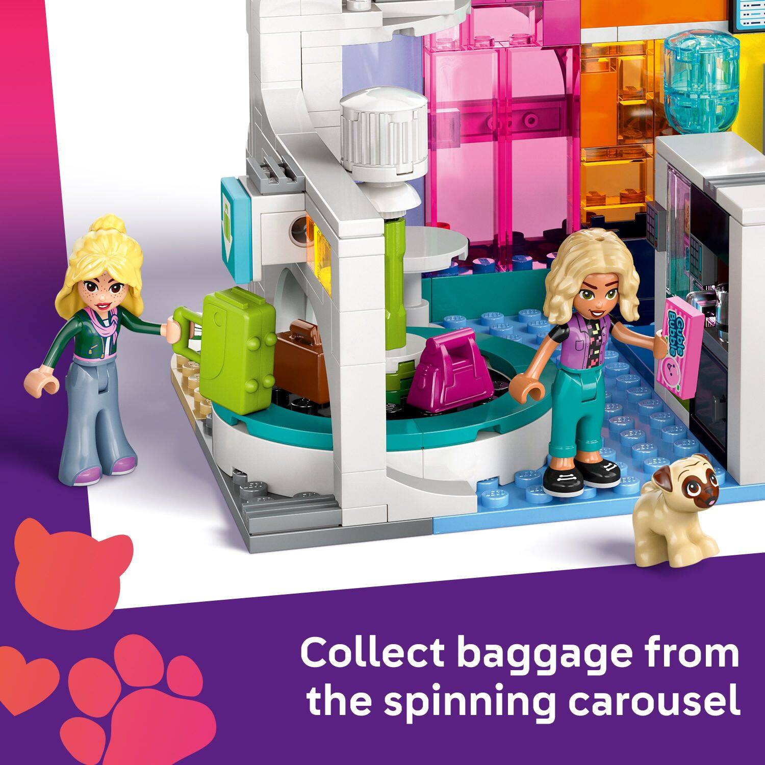 Collect baggage from the spinning carousel