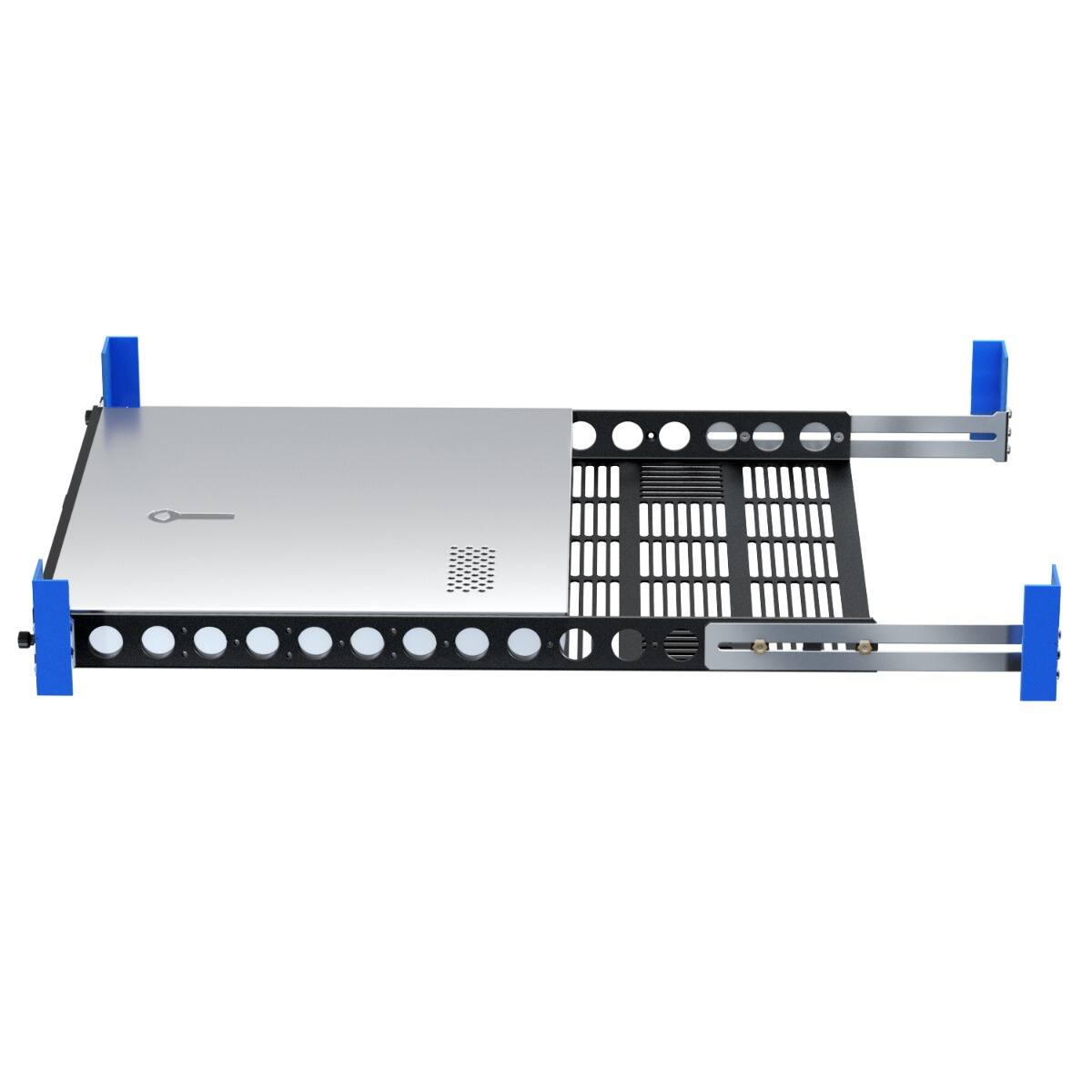 Alt View 2. RackSolutions - RackSolutions 1U 108 Fixed Shelf 24in Depth - Black.