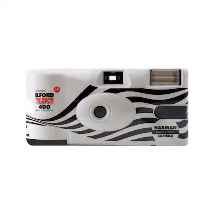 C41 CONTAINS ILFORD Y62 Super 400 BACK & WHITE HARMAN BLACK & WHITE CAMERA
