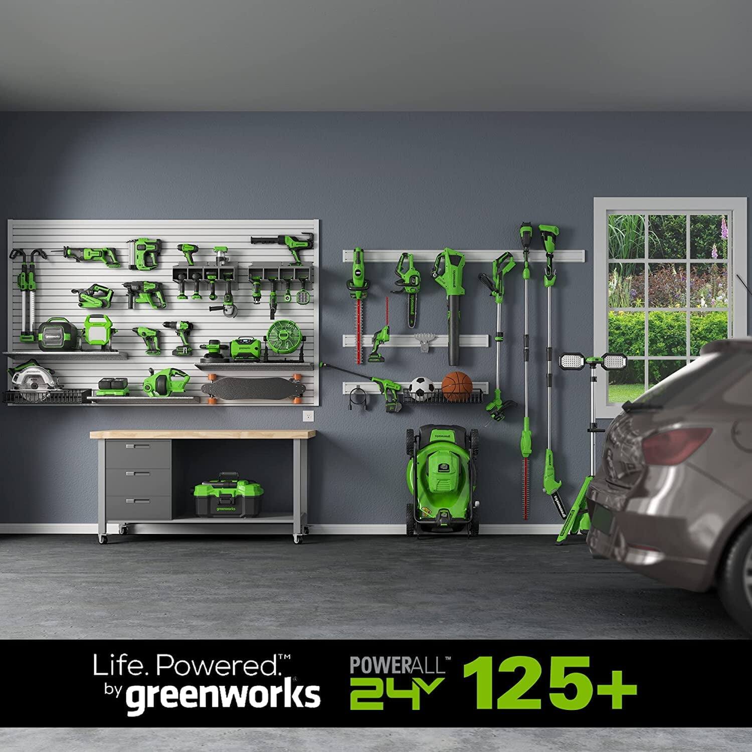 Life. Powered.™  
by greenworks  

POWERALL™ 24V  
125+