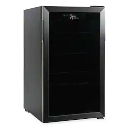 Alera - 3.4 cu-ft. Beverage Cooler - /Black - Stainless Steel