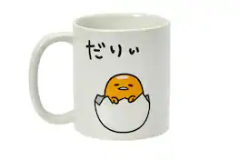 Seven20 - Gudetama Sitting In Eggshell 20-Oz Ceramic Mug - White