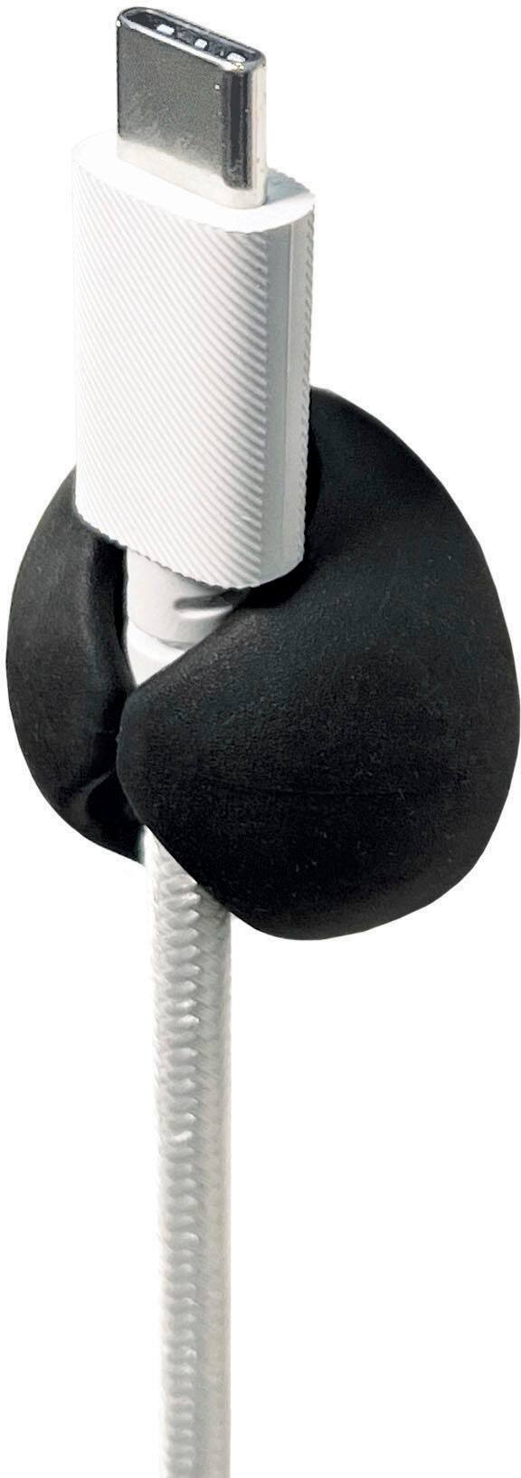 Alt View 1. Wrap-It Storage - Cable Clips - Black.