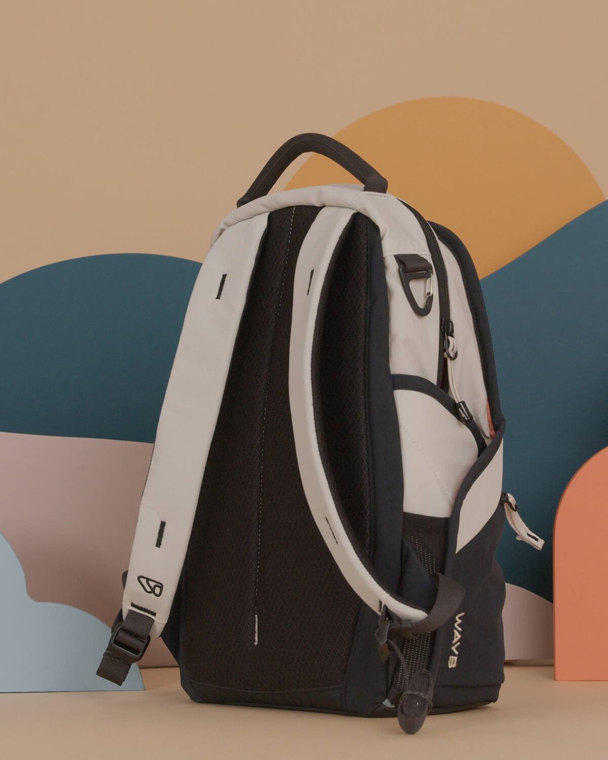 Back. WAYB - WAYB Mini Kids Backpack - White.