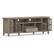 Back. Simpli Home - Artisan 72W Low TV Stand with Drawers, Glass Doors and Cubbies - Distressed Gray.