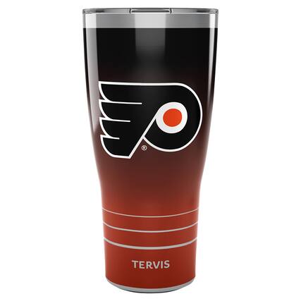 Front. Tervis - Philadelphia Flyers 30oz. Ombre Stainless Steel Tumbler - Multicolor.
