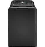 GE - 4.5 Cu. Ft. Top Load Washer with Water Level Control, Deep Fill, Quick Wash, and Glass Lid - Diamond Gray