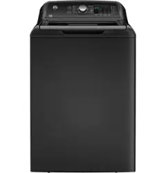GE - 4.5 Cu. Ft. High-Efficiency Top Load Washer with Water Level Control - Diamond Gray - Front_Zoom