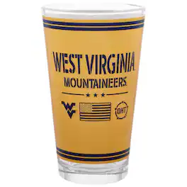 Indigo Falls - West Virginia Mountaineers 16oz. OHT Military Appreciation Pint Glass - Multicolor
