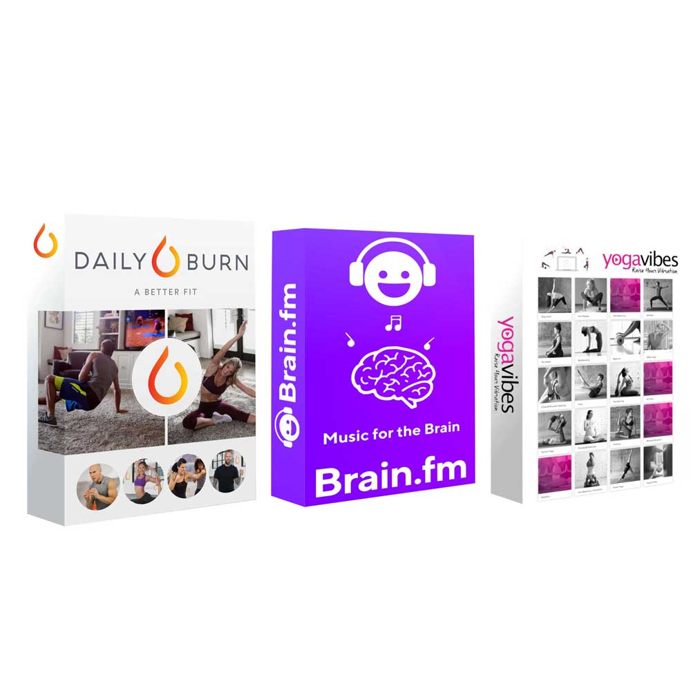 Sure, here is the corrected and grouped text from the image:

---

**Daily Burn**  
A Better Fit

**Brain.fm**  
Music for the Brain

**Yogavibes**  
Future Flex Variations

---

**nanahinr**  
yogavibes  
I 0 : for the Brain Music  
Brain.fm yogavibes fate f nothing_to_trnscribe

---