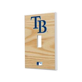 Keyscaper - Tampa Bay Rays Baseball Bat Design Single Toggle Light Switch Plate - Multicolor