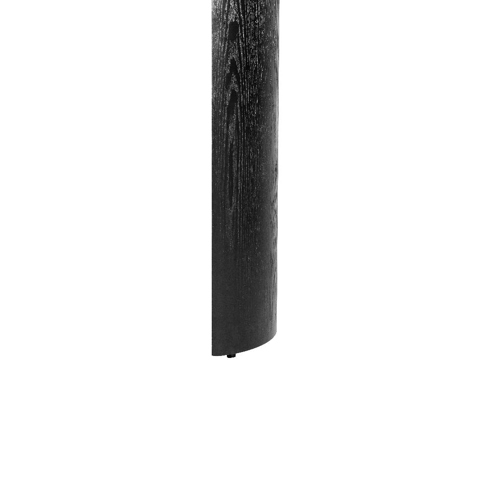 Alt View 8. Loheer - Loheer 60 inch black console table reversible curved legs oval entryway table - Black.