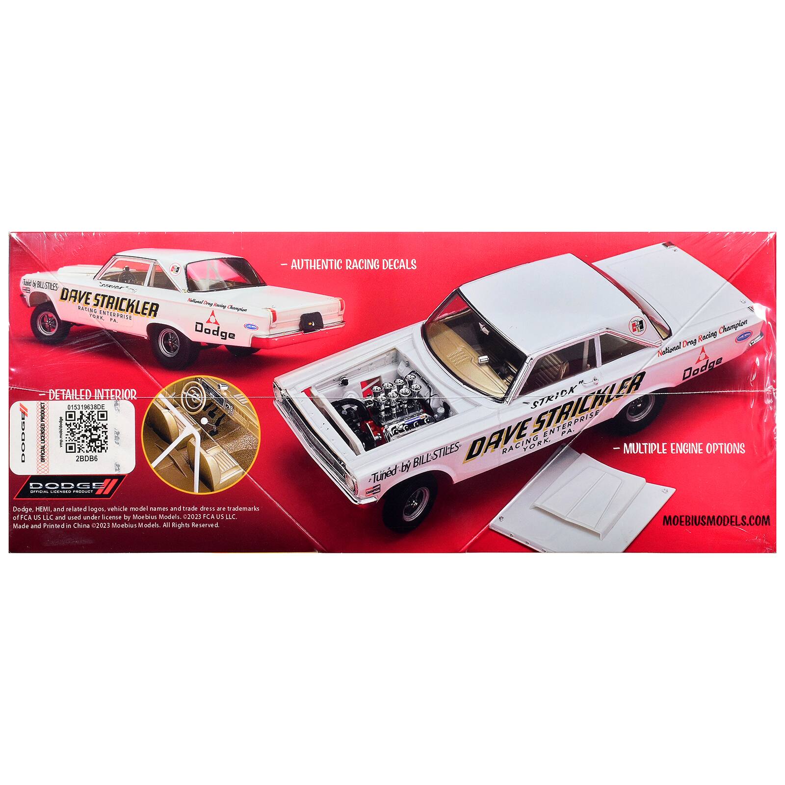 Moebius Models Skill 3 Model Kit Dave Strickler's 1965 Dodge AWB Funny ...