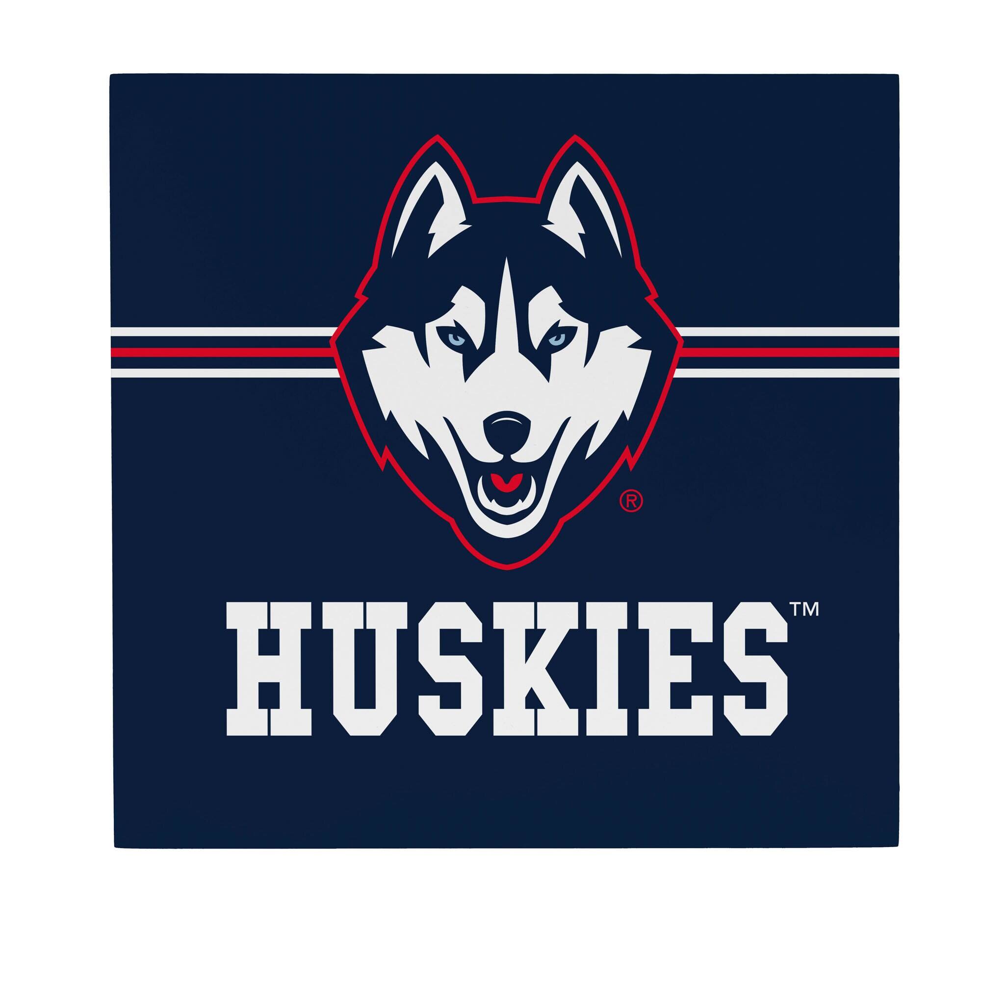 UConn Huskies 12" x 12" Wood Wall Sign