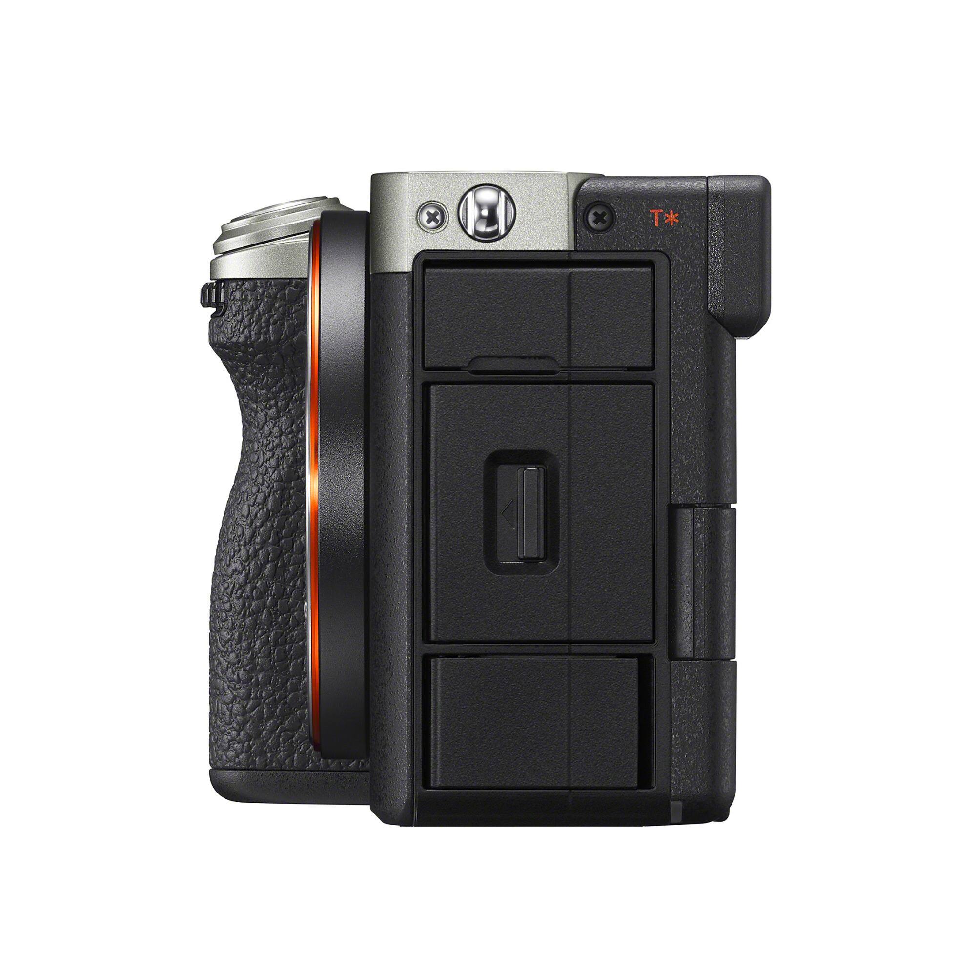 Angle. Sony - Sony Alpha 7C II FF Interchangeable Lens Hybrid Camera with 28-60mm Lens (Silver and Black) - Black.