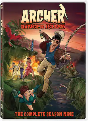 Front. Archer: Danger Island - Season 9 - DVD.