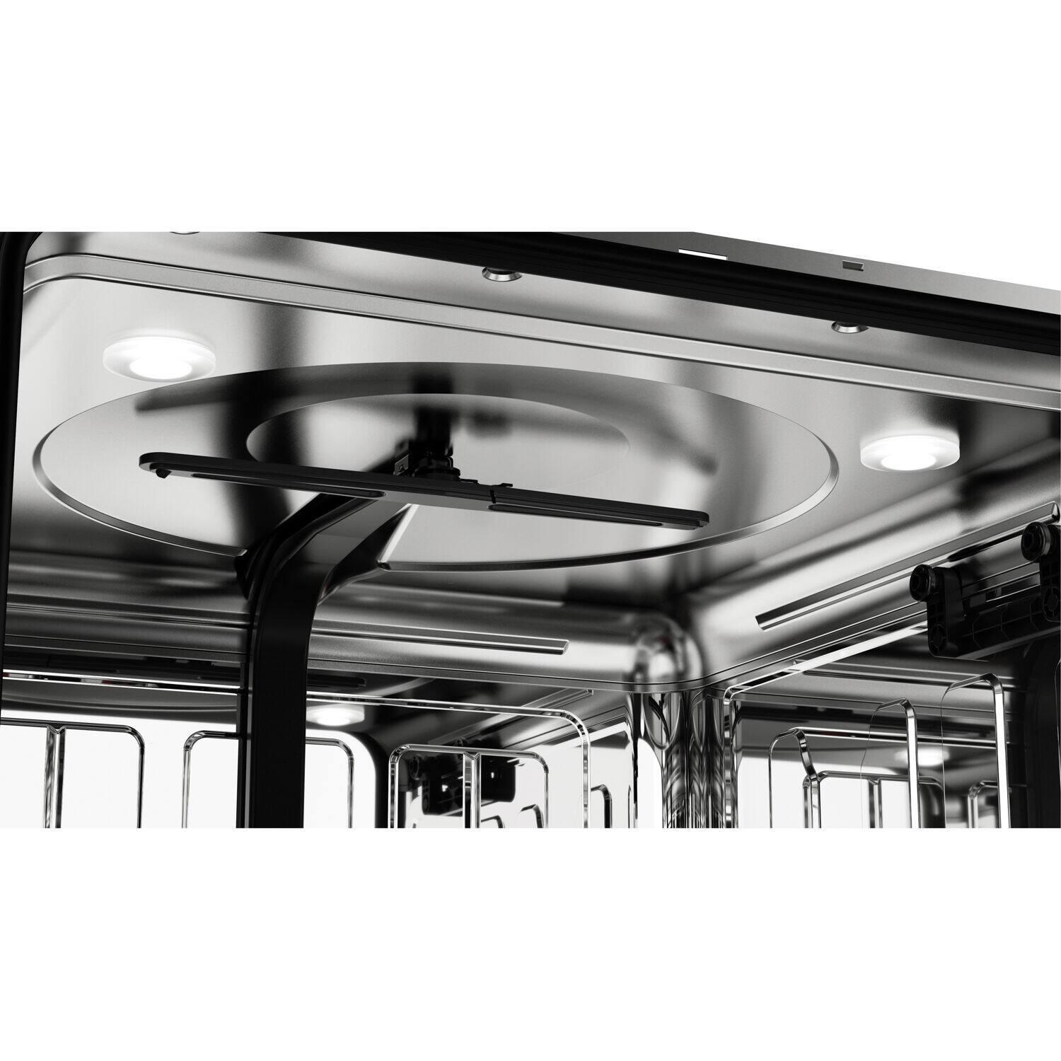 Alt View 11. Sharp - 24-In. Top Control Slide-In Dishwasher in Stainless Steel.