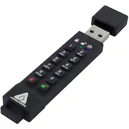 Apricorn - 16GB Aegis Secure Key 3z USB 3.1 Flash Drive - 16 GB - USB 3.1 - 77 MB/s Read Speed - 72 MB/s Write Speed - Unknown
