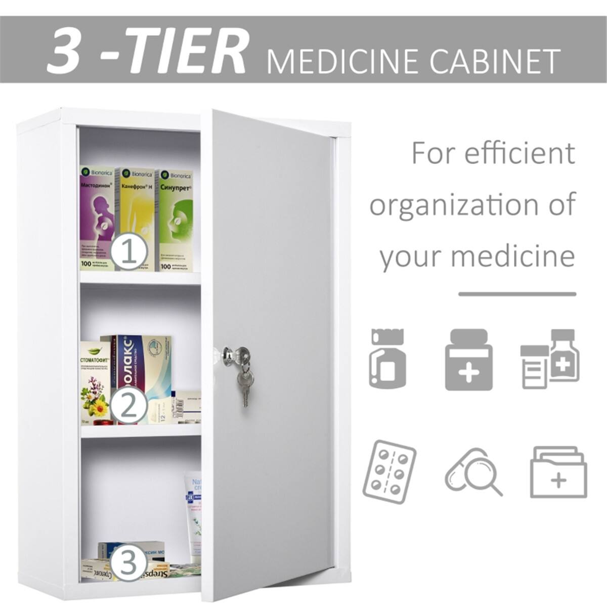 3-TIER MEDICINE CABINET

For efficient organization of your medicine

1
2
3