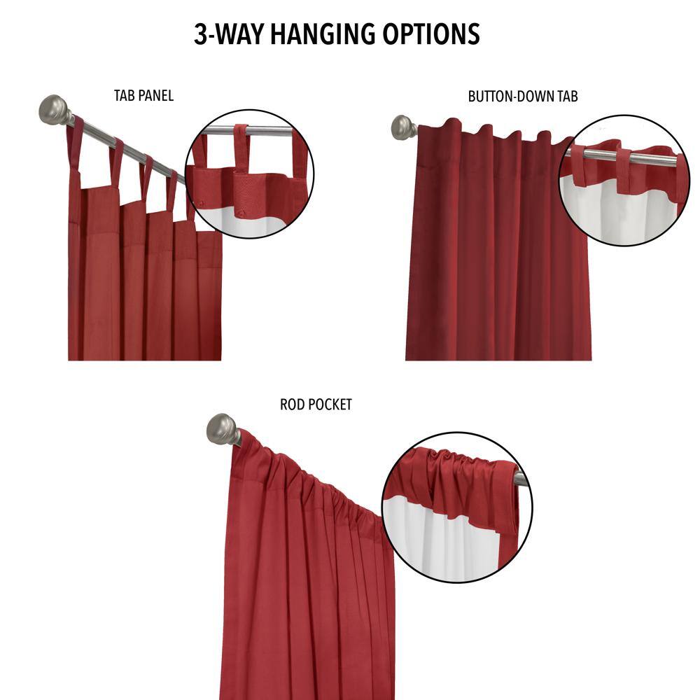 3-WAY HANGING OPTIONS

- TAB PANEL
- BUTTON-DOWN TAB
- ROD POCKET